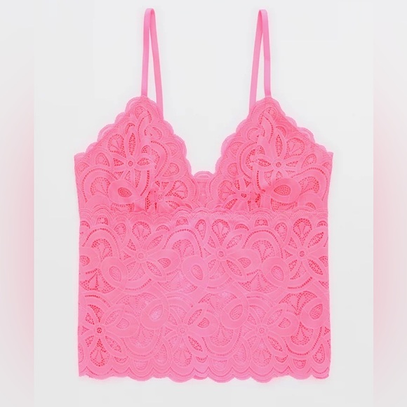 ♠️SOLD♠️ AERIE Show Off Rooftop Garden Lace Cami Bralette NWT Size S - Picture 2 of 5